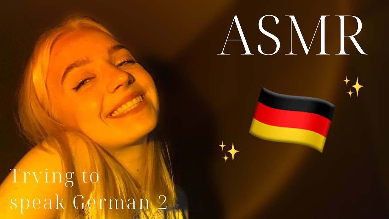 ASMR Trying to speak German 2 ♡ Deutsche Sprichwörter 🇩🇪