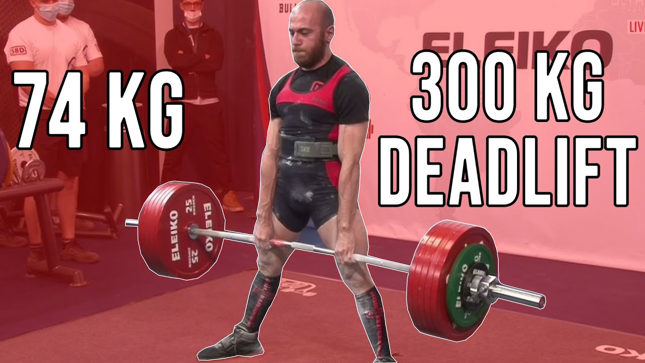 74 KİLODA 300KG DEADLIFT || YAKUP ÜNAL DÜNYA ŞAMPİYONASI (IPF Worlds 2021 -74 KG)