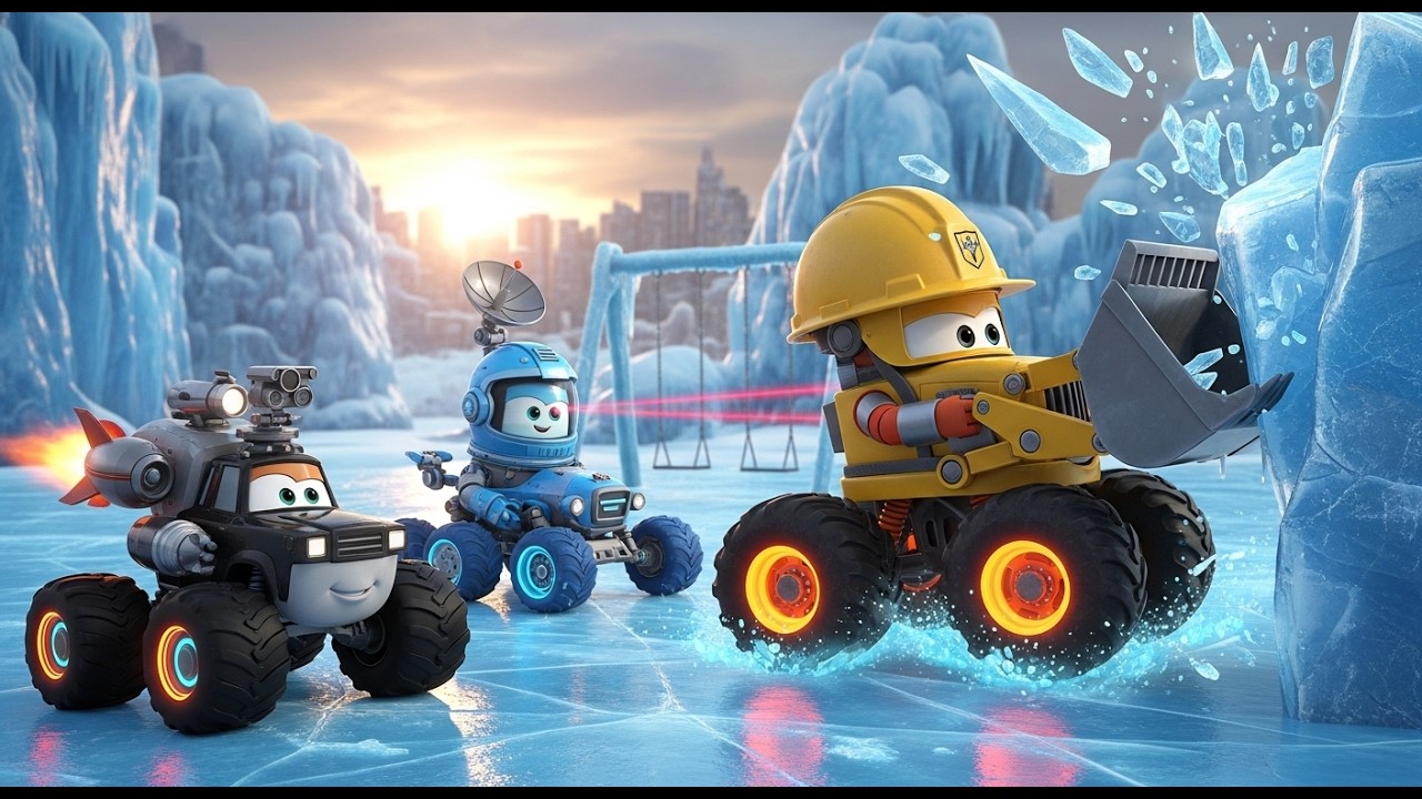 Dash & Helmet Heroes  Frozen Park Rescue Mission! ❄️  Kids Cartoons & STEM Adventure