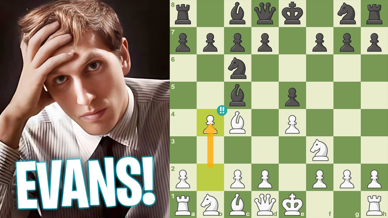 Bobby Fischer SACRIFICA TUDO com o Gambito Evans!
