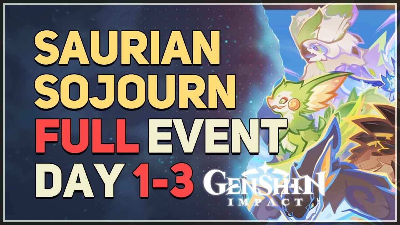 Saurian Sojourn FULL EVENT Day 1-3 Genshin Impact