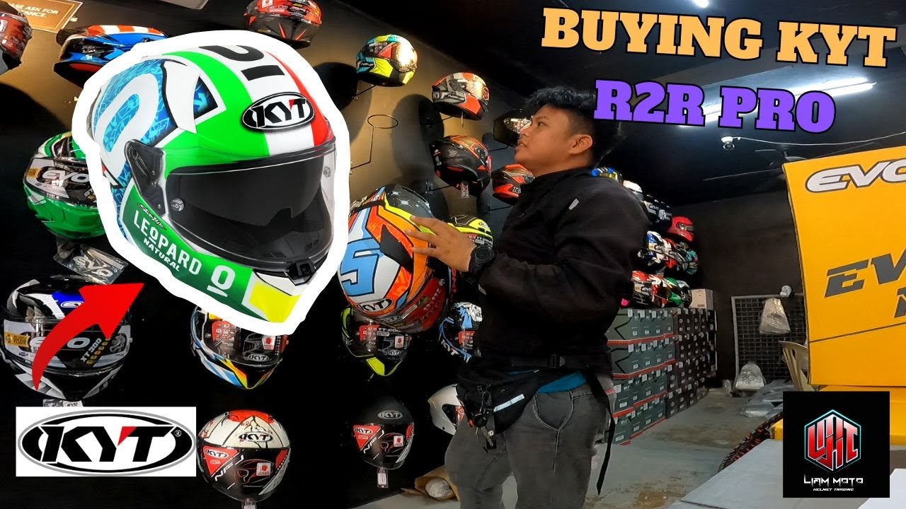 Buying KYT R2R PRO FOGGIA MISANO REPLICA LEOPARD and Freedconn Intercom KY PRO / Long ride to Tarlac