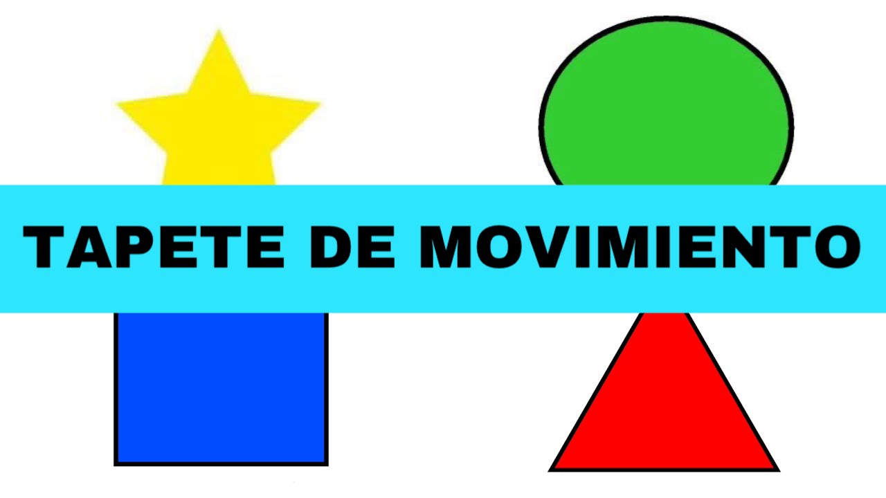 Tapete de movimiento | Educación física en casa | coordinación y motricidad, 4 niveles