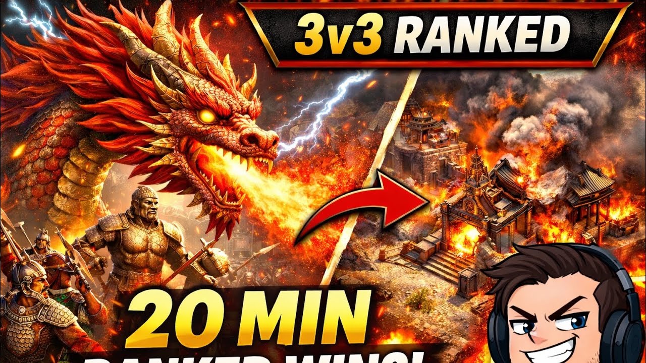 INSANE 3v3 RANKED GAME ENDS IN 20 MINUTES?! | Age of Mythology Retold