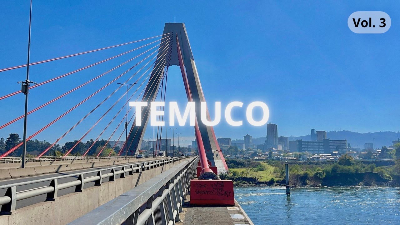 Caminando por Temuco Vol.3 [4K] (Puente Treng Treng Kay Kay - Centro) | Walking Tour Temuco 3 [4K]