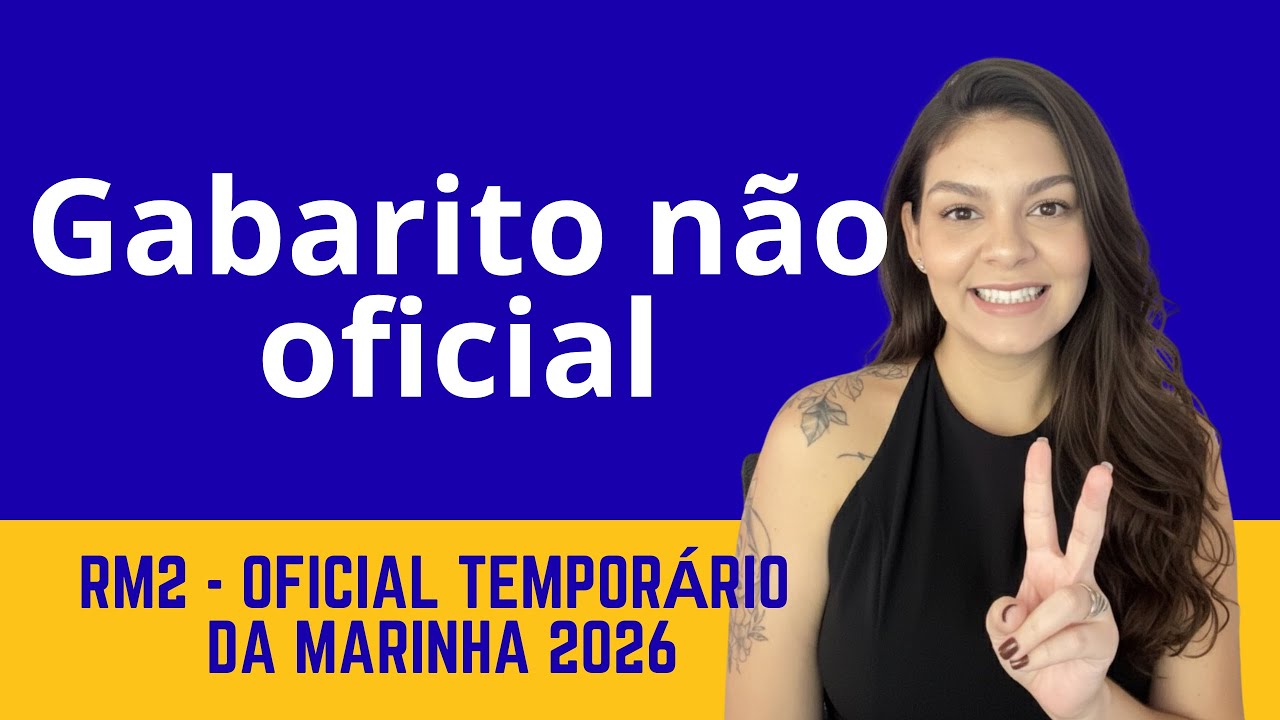 Resolução da prova RM2 2026 - Oficial Temporário da Marinha