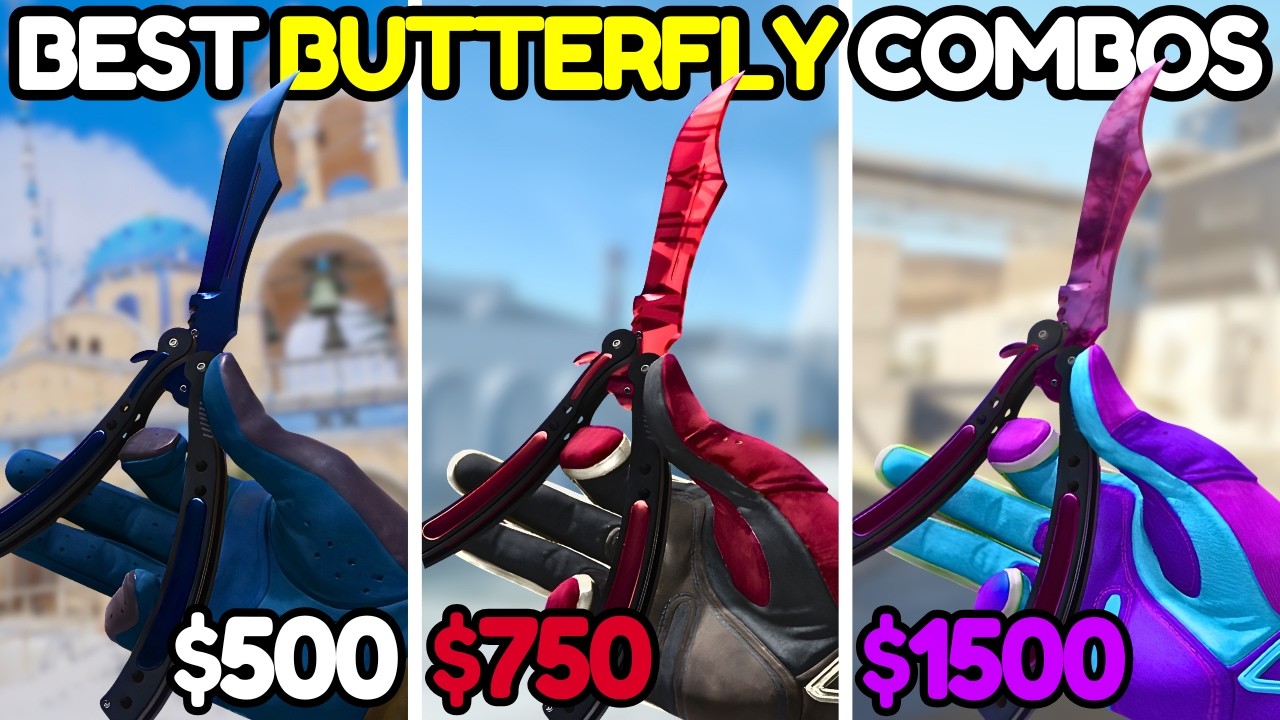 The BEST Butterfly Knife & Glove COMBOS for Every Budget (CS2 Combos 2026)