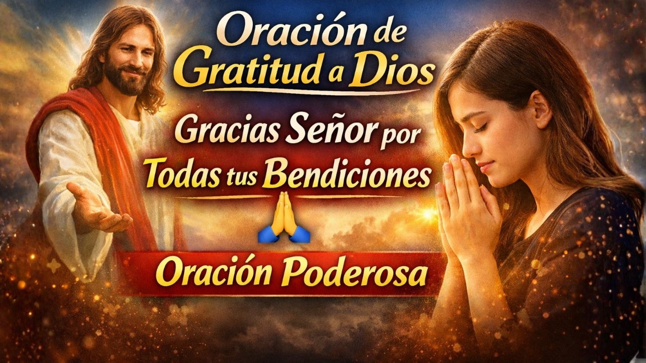 Oración de Gratitud a Dios 🙏 Gracias Señor por Todas tus Bendiciones