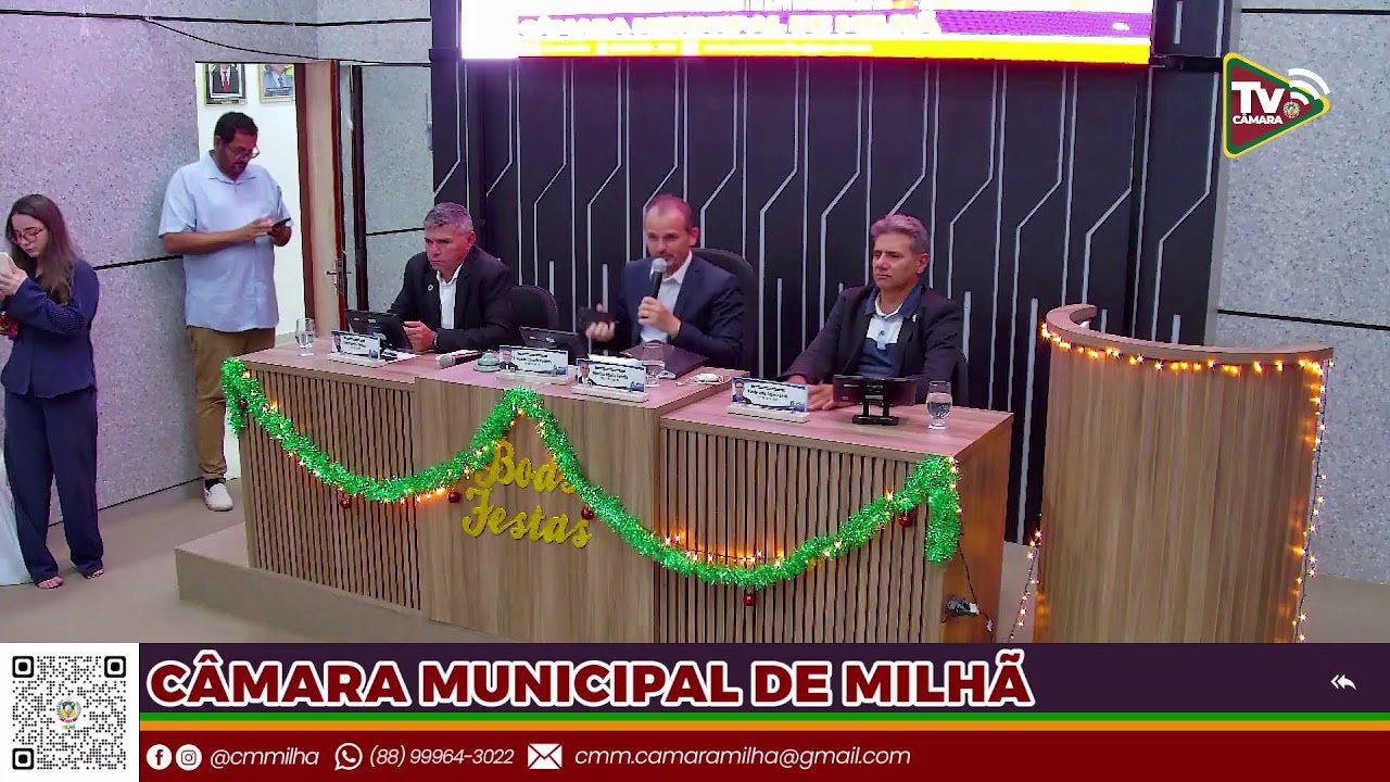 20º SESSÃO ORDINÁRIA DA CÂMARA MUNICIPAL DE MILHÃ (26/11/2025)