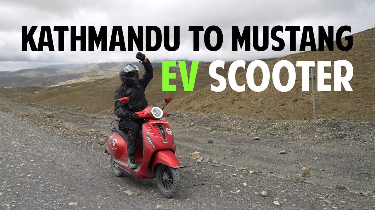 Electric Scooter to Upper Mustang | Kora La Border | Bajaj Chetak EV | Nepal
