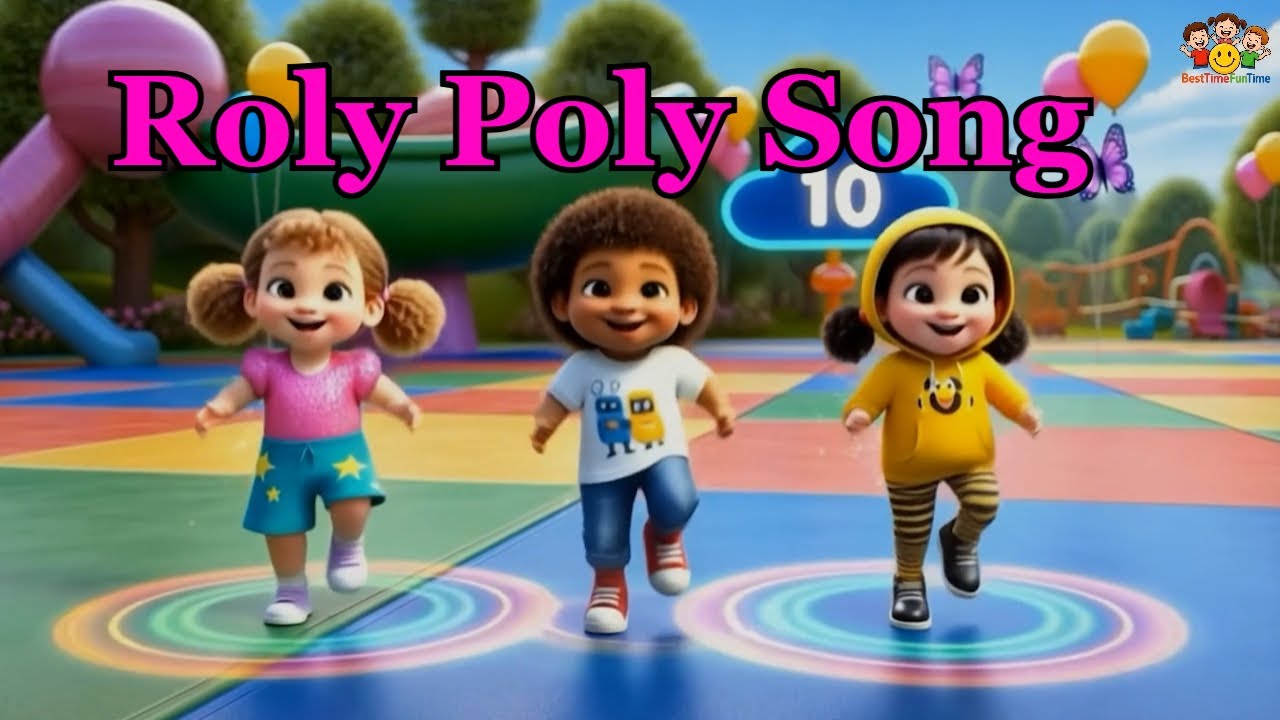 Rolly Polly Rolly Polly with lyrics | Nursery Rhymes & Kids Song