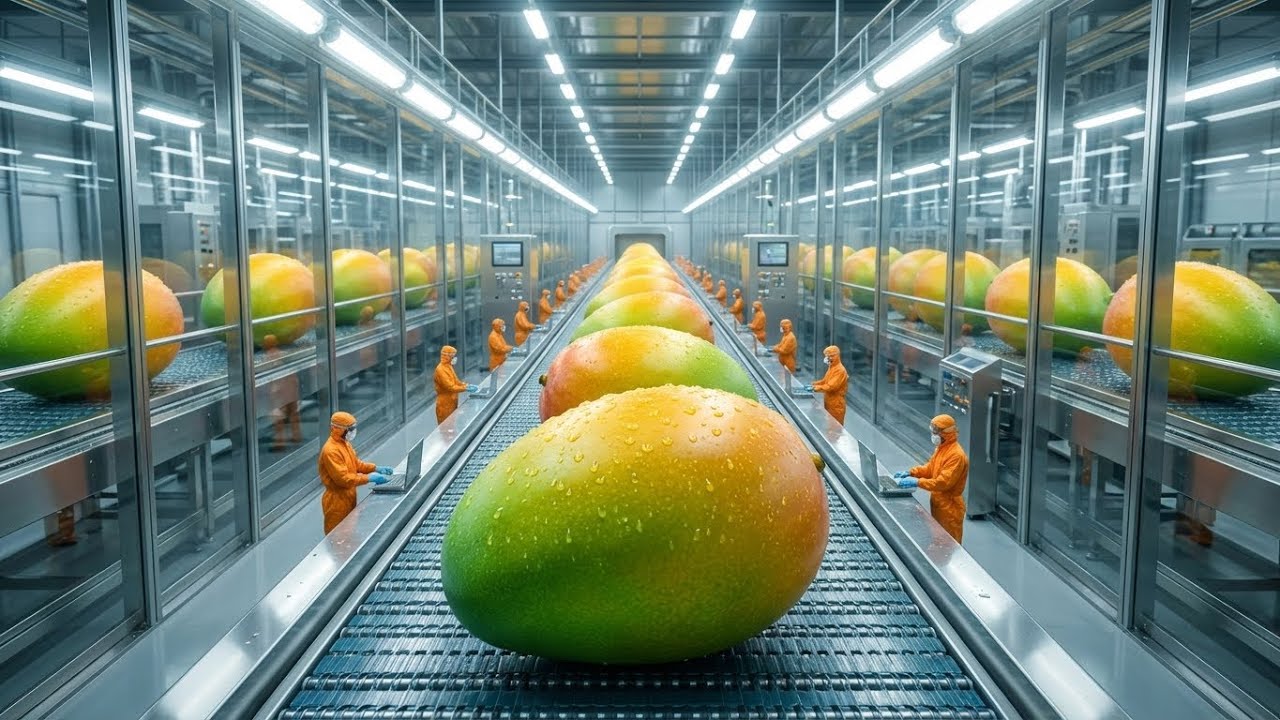 Inside the Massive Mango Factory: Sorting & Ripening Process (4K Documentary)