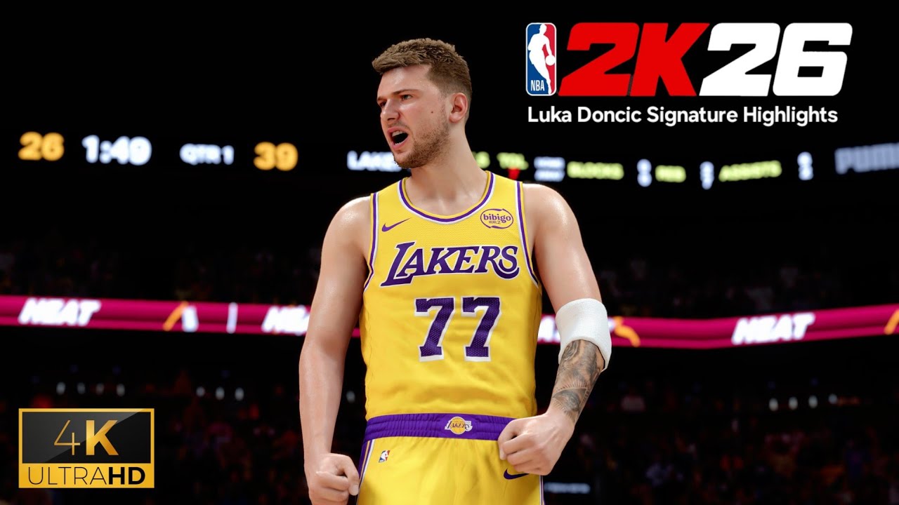 NBA 2K26 | Лучшие моменты коронных приёмов Луки Дончича | Невероятный реализм! PS5 4K UHD