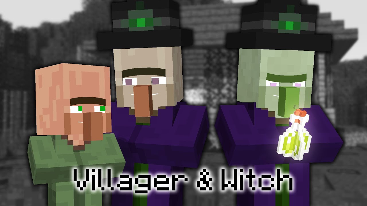 Villager & Witch - Minecraft Animation