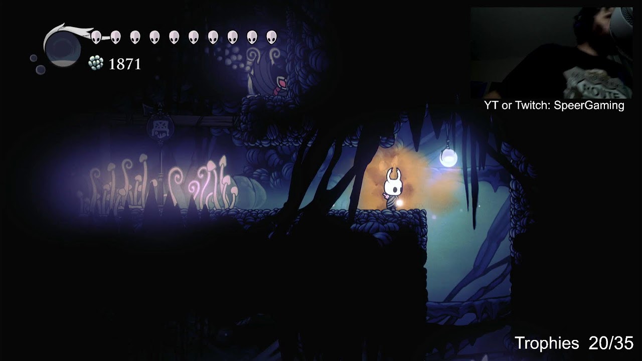 Hollow Knight Platinum Run - 20/35 Trophies 90% completion