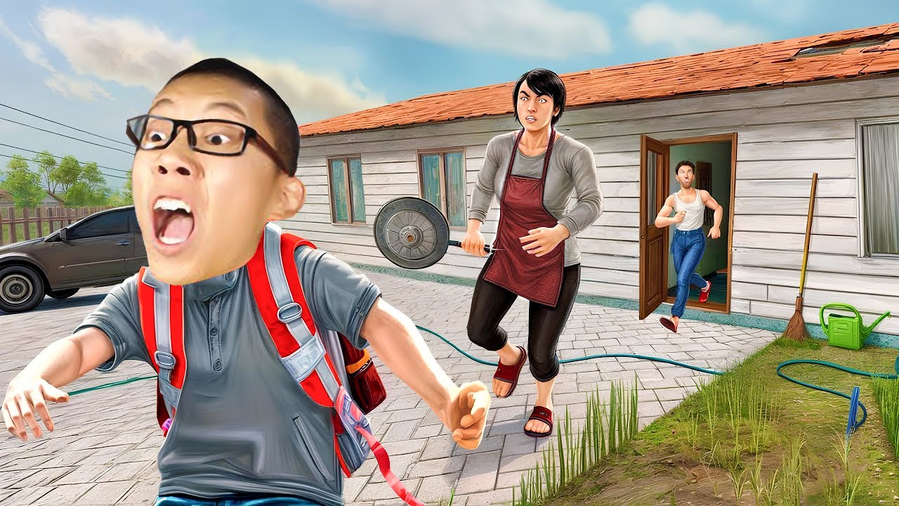逃跑男孩，我不想寫作業！