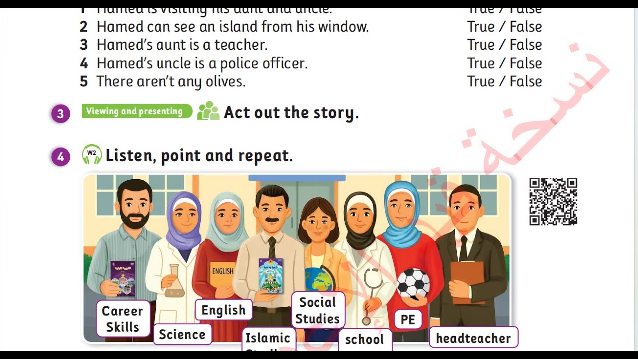 انجليزي الصف الرابع ص5+6+7 كتاب الطالب الفصل الثاني الوحدة الترحيبية 