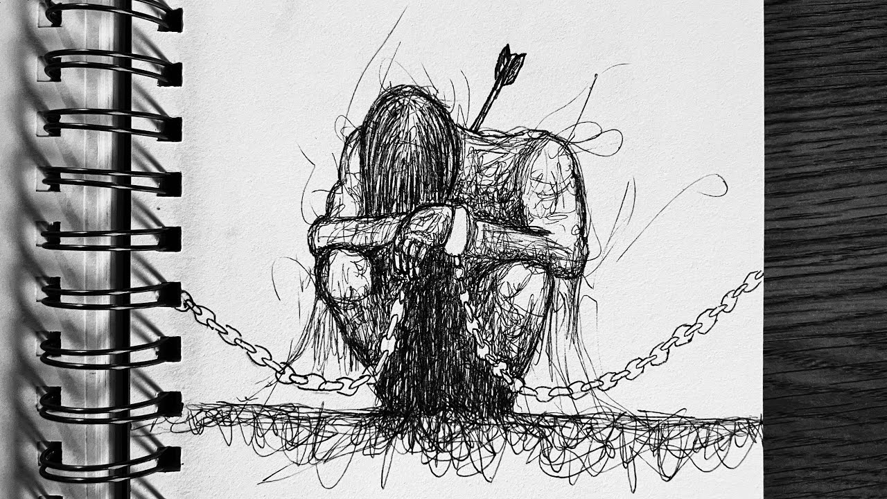 Scribbling Art And Feelings In My Sketchbook | Sketchbook Tour
