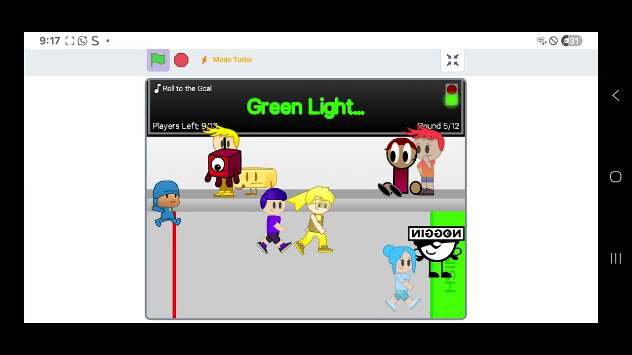 Ay in red light green light 13 players winner pocoyo