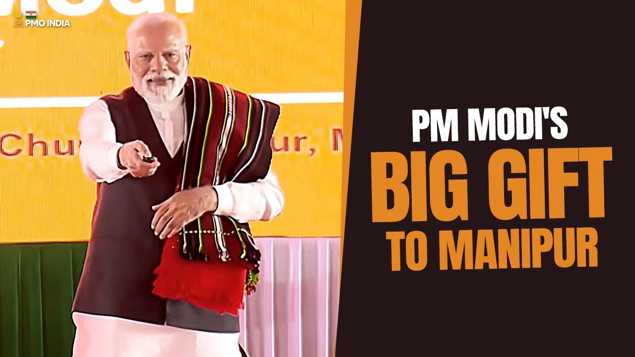 Live-Prime Minister Modi lays Foundation Stone of various projects at Churachandpur, Manipur