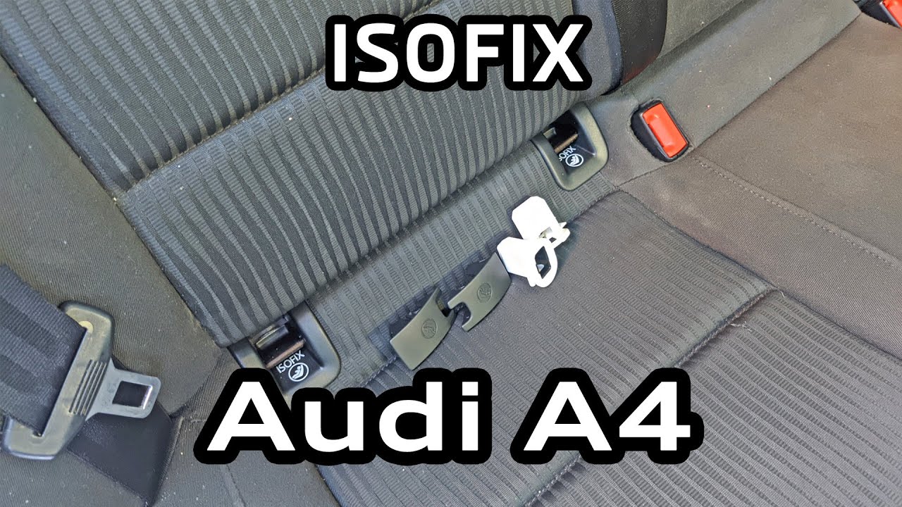 Установка крепления детского кресла ISOFIX Audi A4 B8 / Installing ISOFIX child safety seat A4B8
