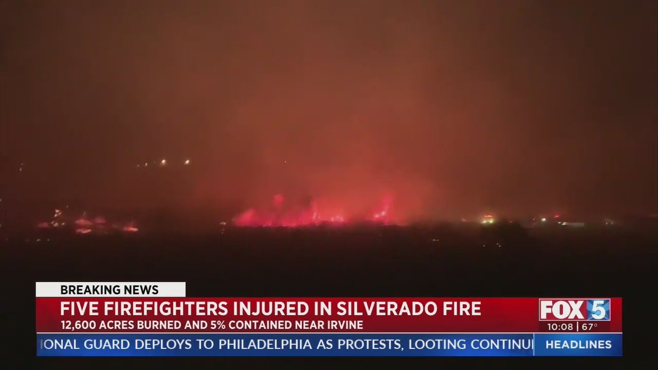 5 Firefighters Injured In Silverado Fire
