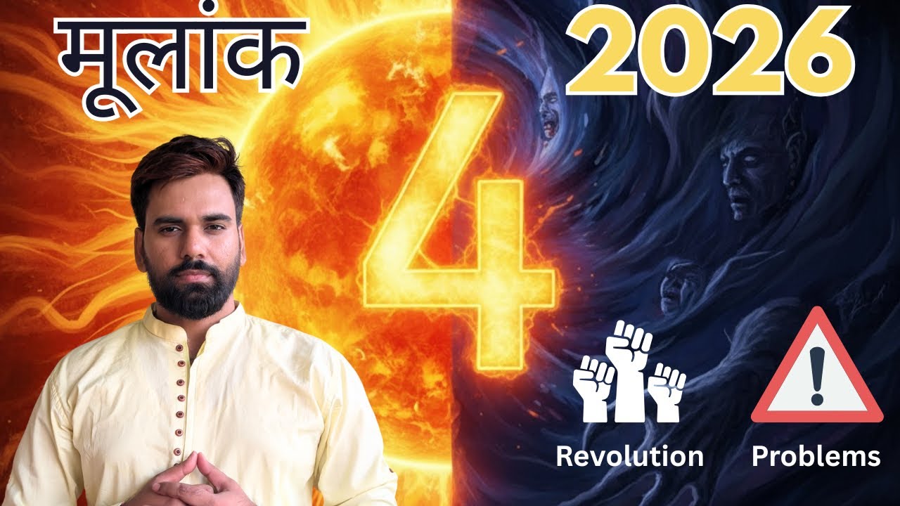मूलांक 4 के लिए 2026 में क्या करें क्या नहीं. Numerology 2026 Prediction.