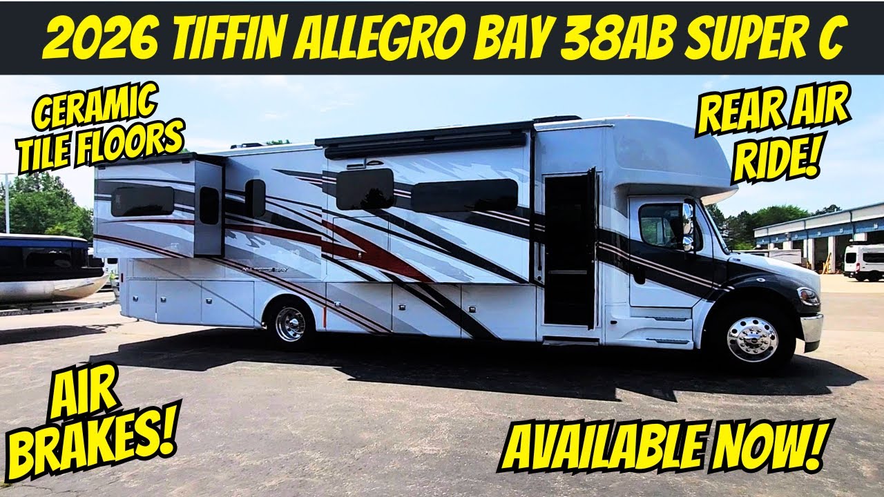 Peek Inside the Cool NEW 2026 Tiffin Allegro Bay Super C Diesel Motorhome - The RV Pro 🚍