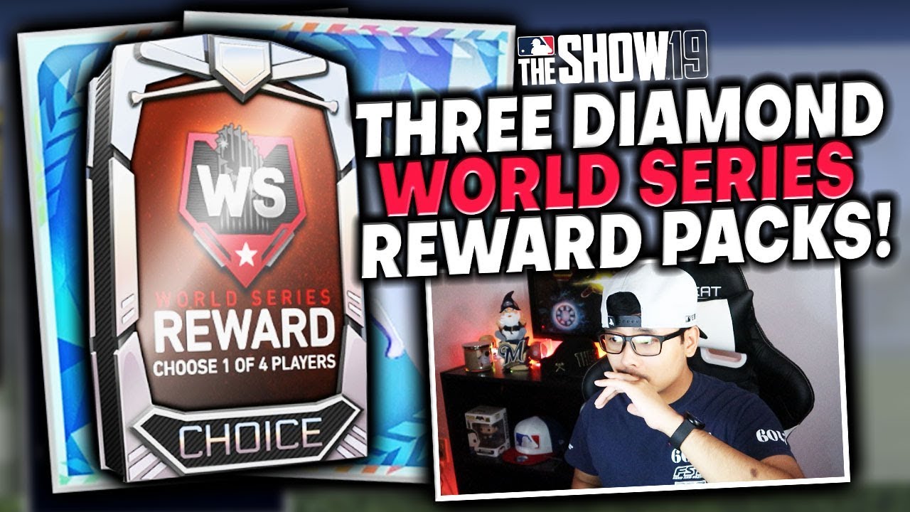 THREE DIAMOND World Series Reward Pack Opening! MLB The Show 19 Diamond Dynasty