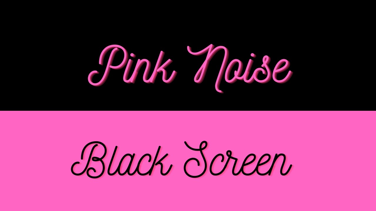 10 Hours of Pink Noise | Black Screen Sleep & Focus