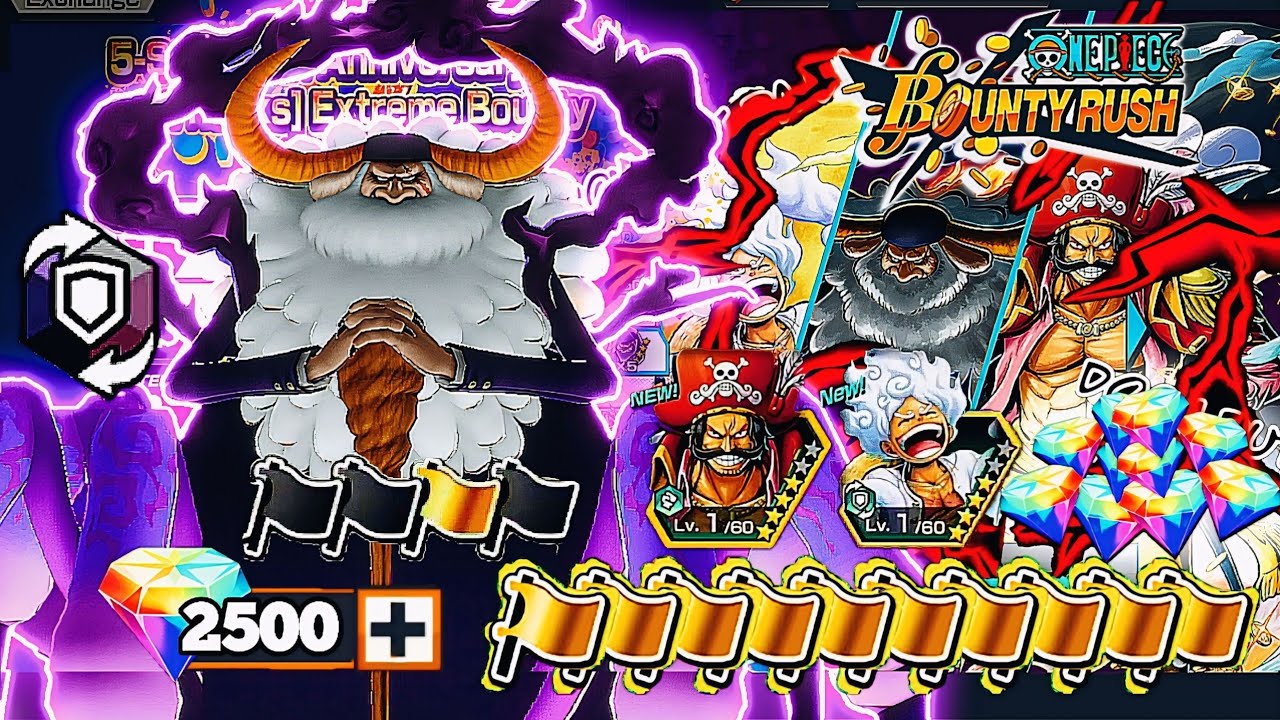 GACHA 2500rd!! EX SATURN RATEUP NAIK AUTO HOKI!! ONE PIECE BOUNTY RUSH