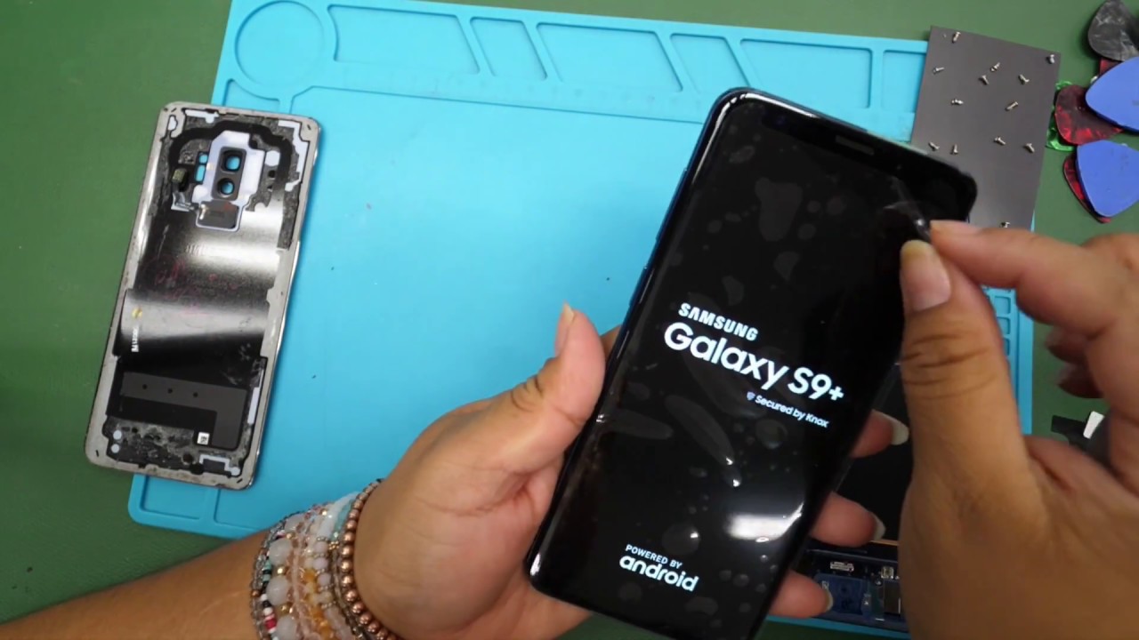 Samsung s9 plus remplazo de pantalla muy fácil de hacer ✅😃😍