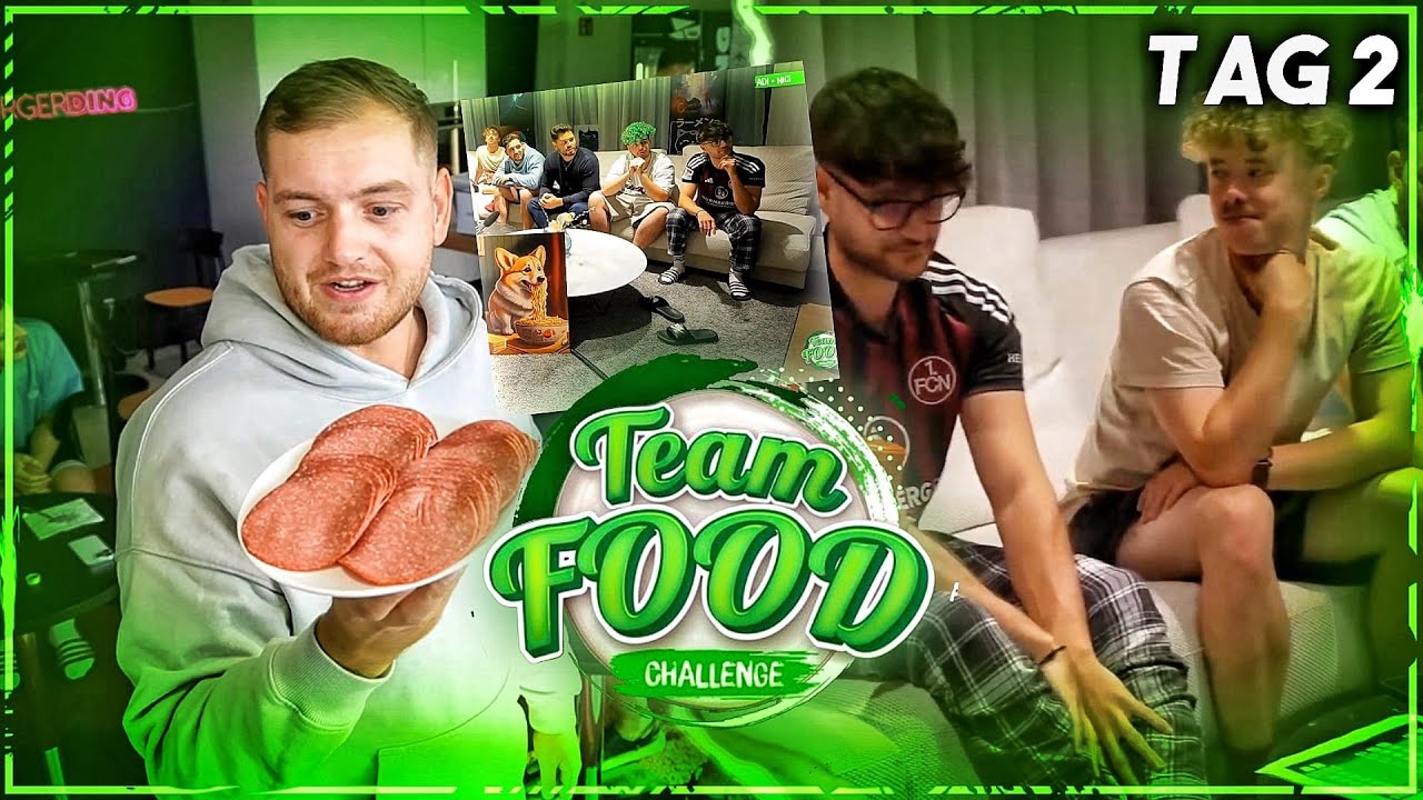 ERSTES DOWN SCHON AM 2. TAG???🥱🫠 Team Food Challenge mit Trymacs, Rohat, Abugoku & co. Tag 2🔥