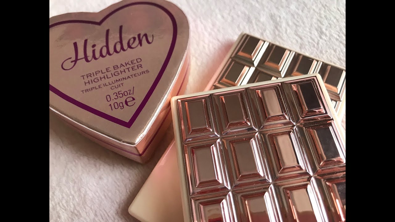 New I Heart Revolution Highlighters / Glow Heart & Chocolate Bars