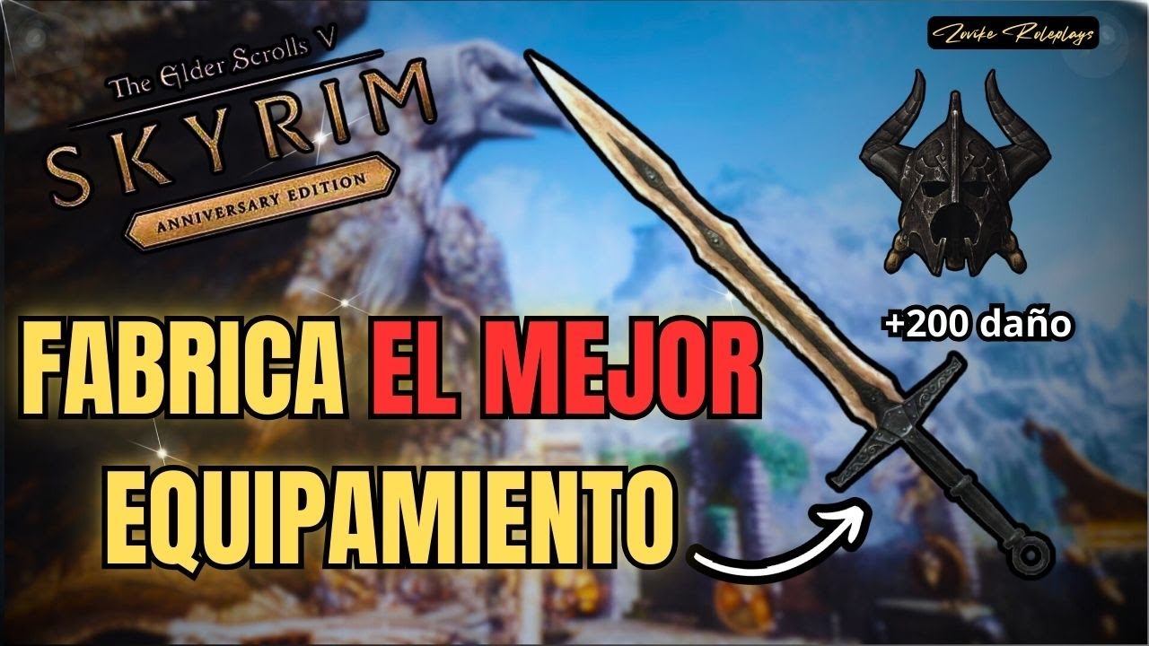 ⚒️ Cómo Fabricar el MEJOR EQUIPAMIENTO En Skyrim ⚒️