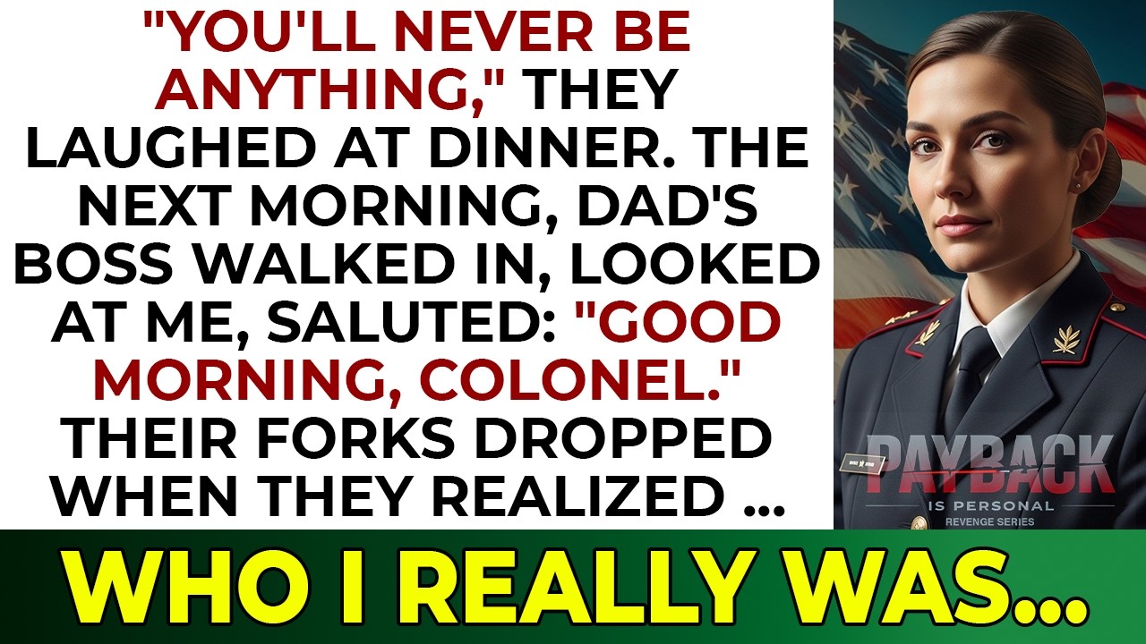 At Family Dinner They Said I Was Nothing—Then Dad's Boss Called Me 