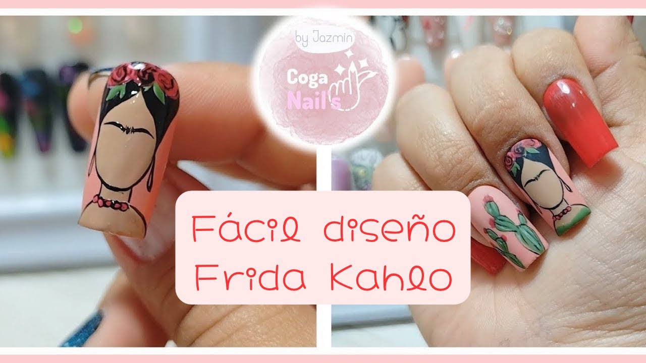 Uñas Mexicanas de Frida Kahlo | Paso a Paso | CogaNailsbyJazmin