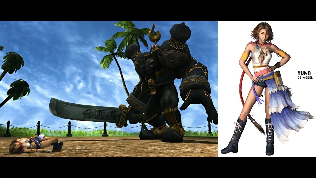 ユウナ ビサイド村に帰る途中に魔物に襲われて敗北する【FF X-2】
