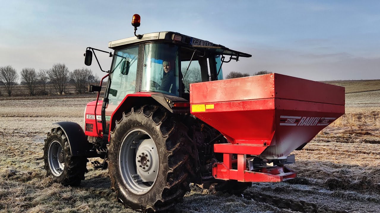 Mroźne Nawozy 2021 | MF 6130 & Rauch ZSB / GR Suchan