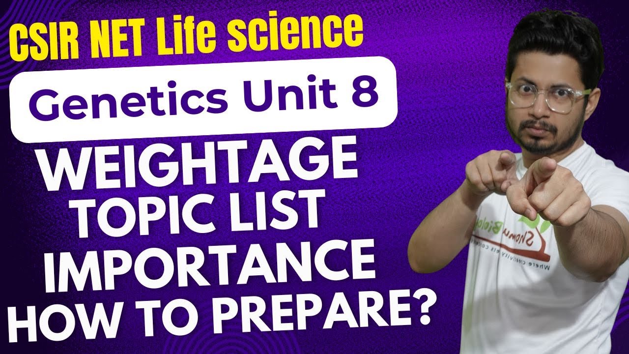 Important topics from genetics csir net life science | syllabus analysis, weightage, How to prepare?