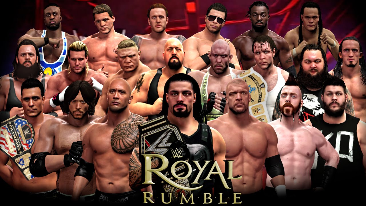 WWE Royal Rumble 2016 - 30 Man Royal Rumble Match - WWE 2K16 Royal Rumble