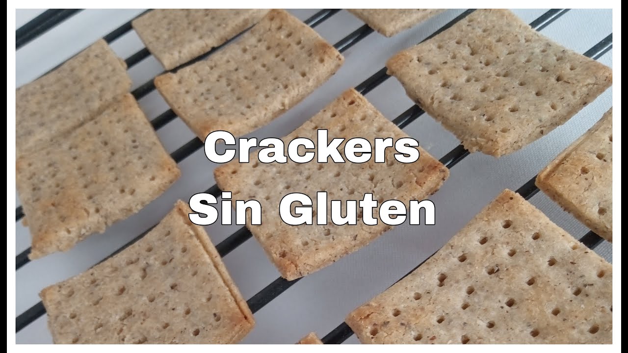 Crackers SIN GLUTEN-sin lacteos - Receta saludable facil y rapida