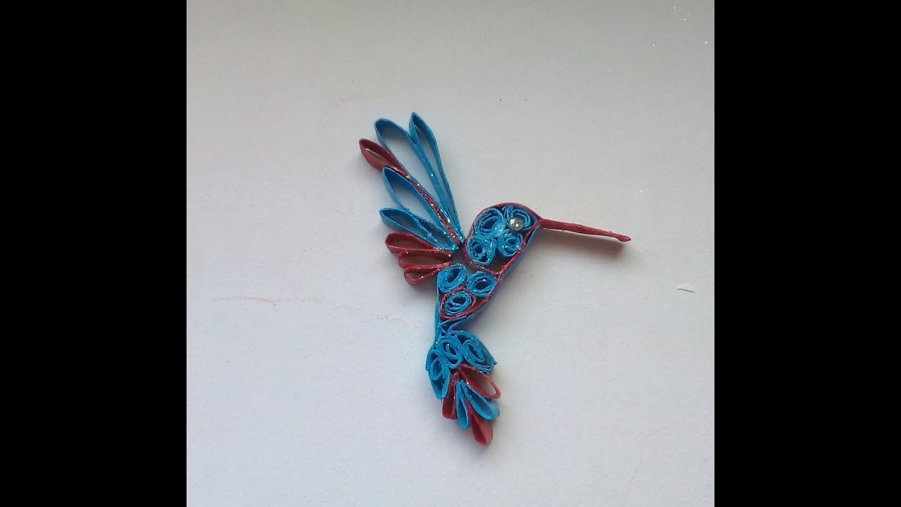 COLIBRI   formado con tubos de papel higienico    peticion
