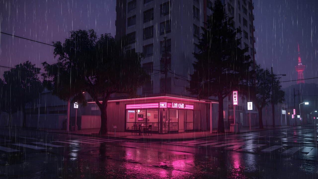 Rainy Anime Night Lofi 🌙 Deep Sleep Beats for Peaceful Mind
