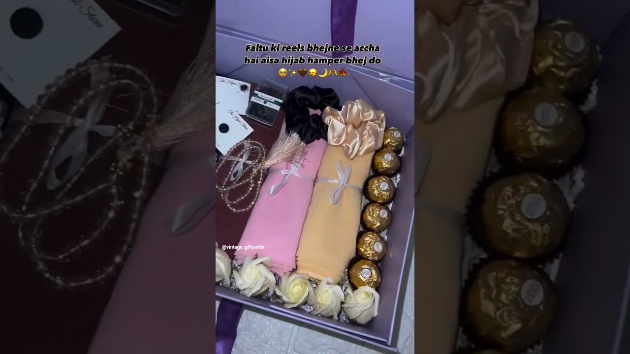 Shorts bhejne se behtar aisa pyaara hijab hamper bhejo💝✨#HijabHamper #GiftForHer #gift #surprisegift
