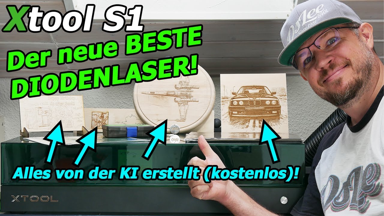 Xtool S1 Die neue Nr. 1 | DER BESTE und SICHERSTE DIODENLASER 2023 | Vorlagen kostenlos erstellen
