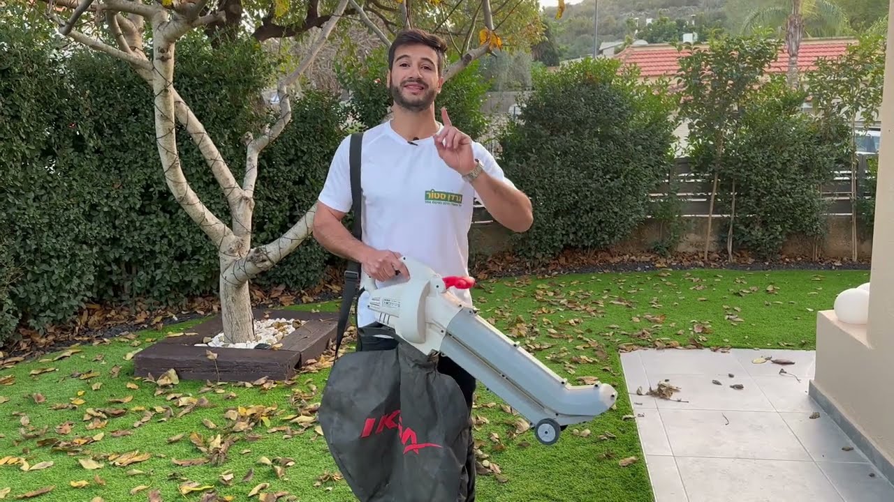מפוח / שואב עלים חשמלי לגינה מבית IKRA