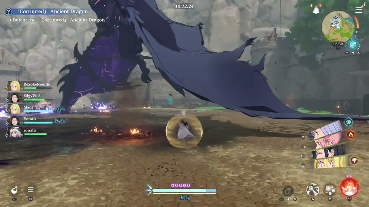 The Seven Deadly Sins: Origin PS5 - Boss Challenge - Hell - Corrupted Ancient Dragon