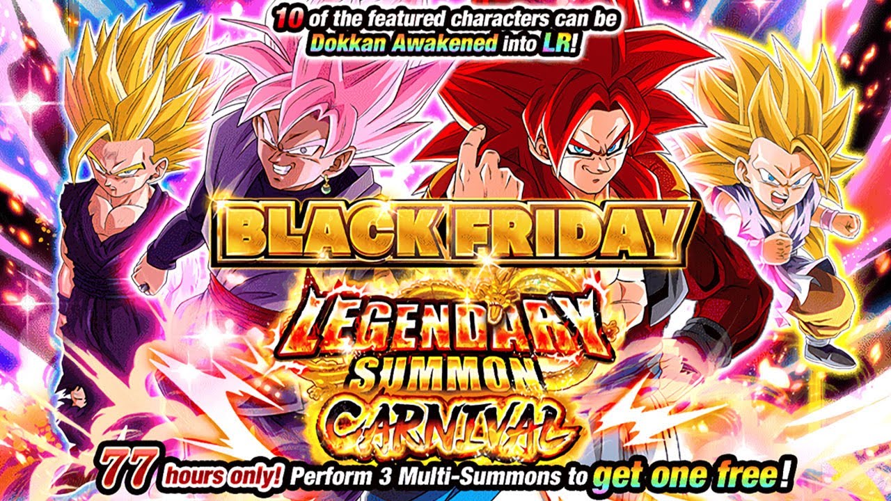 10 FEATURED LRS! BLACK FRIDAY CARNIVAL BANNER SUMMONS! Dragon Ball Z Dokkan Battle