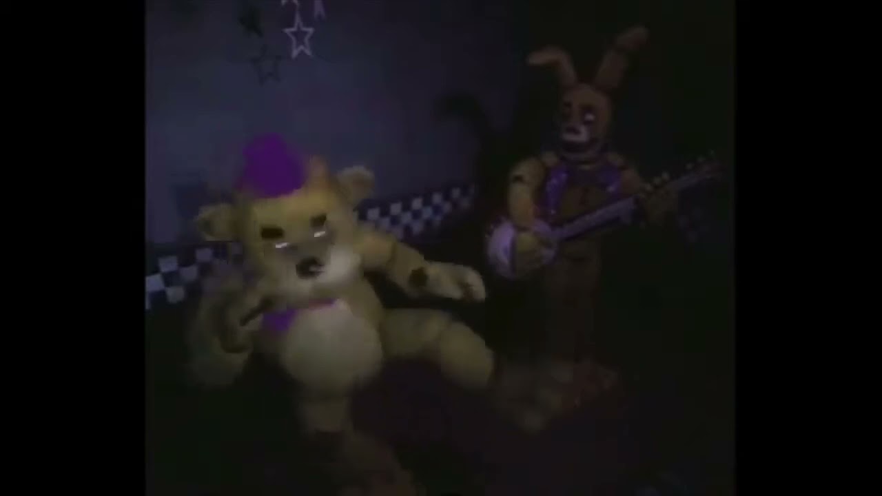 Fredbear dancing to fnaf 1 song but longer *still not the full song*